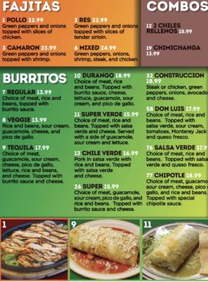 Menu photo 3 Taqueria Tequila Seattle, WA