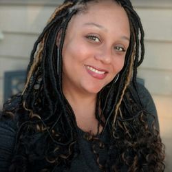 Appointed Beauty Studio - Faux Locs hand wrapped. Beautiful style for a beautiful lady!