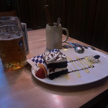 Hofbräuhaus Buffalo - Black Forest Cake(missing cherry Liqueur) - Beer Gardens Near Me - Buffalo, New York Hofbräuhaus Buffalo - Black Forest Cake(missing cherry Liqueur) - Beer Gardens Near Me - Buffalo, New York