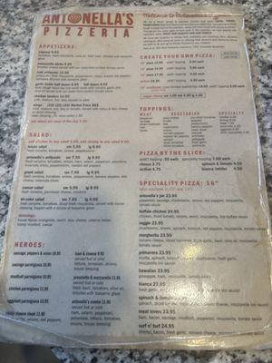 Menu photo 2 Antonella's Pizzeria Winter Park, FL