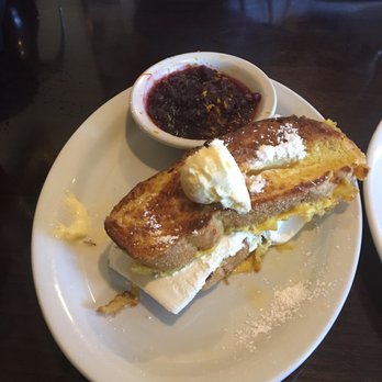 RJ's Cafe - Orange French toast with a whole cube of cream cheese - Breakfast & Brunch Near Me - Dana Point, California RJ's Cafe - Orange French toast with a whole cube of cream cheese - Breakfast & Brunch Near Me - Dana Point, California