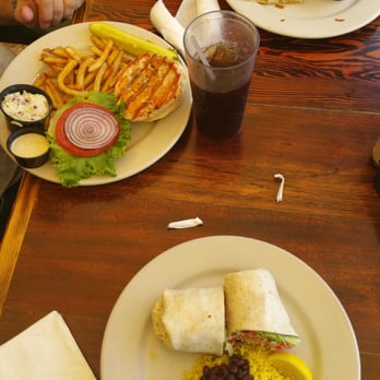 Island Fish - Dolphin Wrap, Grilled Chicken Mojo Breast Sandwich, and an enormous Quesedilla. - Seafood Near Me - Marathon, Florida