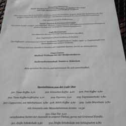 Restaurant Strandhof Möhnesee - Die kleine Pappkarte :-)