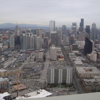 Space Needle - View from the Space Needle. - Landmarks & Historical Buildings Near Me - Seattle, Washington