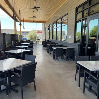 Firebirds Wood Fired Grill - Patio area. - Seafood Near Me - Phoenix, Arizona