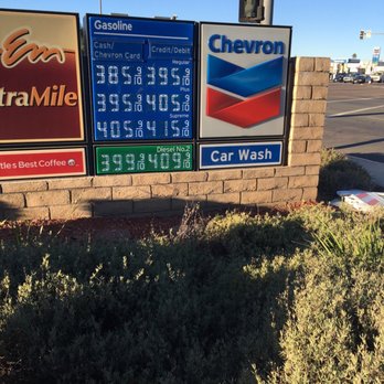 Chevron - a gas station sign and gas prices - Gas Stations Near Me - San Diego, California