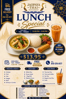 Menu photo 5 Jaopaya Thai Restaurant Reseda, CA Menu photo 5 Jaopaya Thai Restaurant Reseda, CA