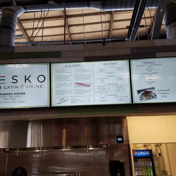 Fresko - menu board - Latin American Near Me