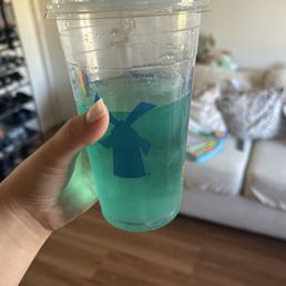 What I received as a full medium electric berry lemonade with no ice. What I received as a full medium electric berry lemonade with no ice.