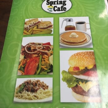Spring Cafe - Front of menu - Breakfast & Brunch Near Me - Raleigh, North Carolina