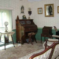 Brome County Historical Society - The parlour, complete with locally made "Smith" organ and Celestina