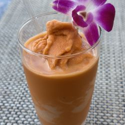 Thai tea slushie