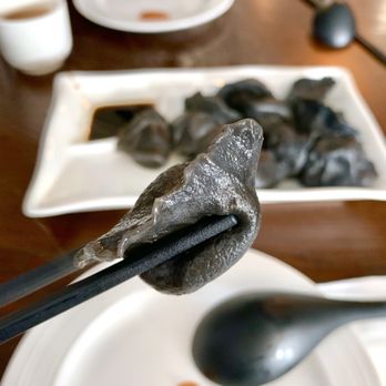 Dumpling Era - Squid ink seafood dumplings - Chinese Near Me - San Bruno, California Dumpling Era - Squid ink seafood dumplings - Chinese Near Me - San Bruno, California