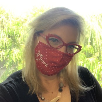 Sarrow Design - My SHE IS HOPE LA mask - Commissioned Artists Near Me