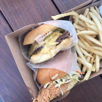 The Win-Dow Long Beach - DOUBLE CHEESEBURGER, FRIED CHICKEN SANDWICH, FRIES - Burgers Near Me - Long Beach, California