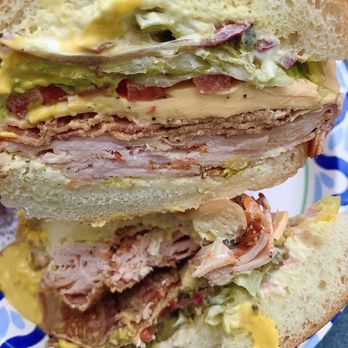 Johnnys Market 2 - Large pepper Turkey sandwich add bacon . sourdough bread everything on it extra cheese Mayo mustard oil vinegar. They delivered! - Delis Near Me - Pittsburg, California