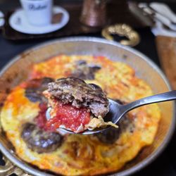 Botani Breakfast & Pizzeria - Eggs, Kofta, and Tomatoes