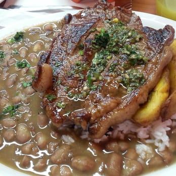 Las Delicias - steak, beans, fried bananas. wow, yummy and full. - Colombian Near Me - Mississauga, Ontario Las Delicias - steak, beans, fried bananas. wow, yummy and full. - Colombian Near Me - Mississauga, Ontario