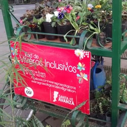 Red Provincial de Viveros - El stand en la peatonal