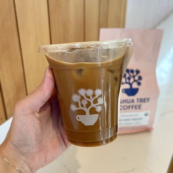 Joshua Tree Coffee Company - 12oz Iced Vanilla Latte - Coffee & Tea Near Me - Joshua Tree, California Joshua Tree Coffee Company - 12oz Iced Vanilla Latte - Coffee & Tea Near Me - Joshua Tree, California
