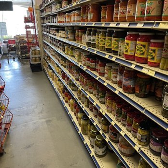 International Market - shelves of canned food in a grocery store - International Grocery Near Me - Sarasota, Florida