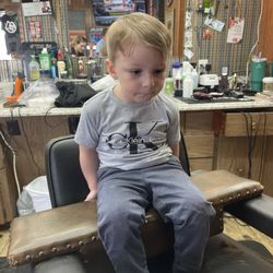 Carlo's Barber Shop - After results  was so proud of him how still he stayed lol
