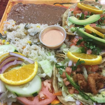 Isla del Mar #4 Mariscos Estilo Nayarit - Fried shrimp taco plate - Seafood Near Me - Kenosha, Wisconsin