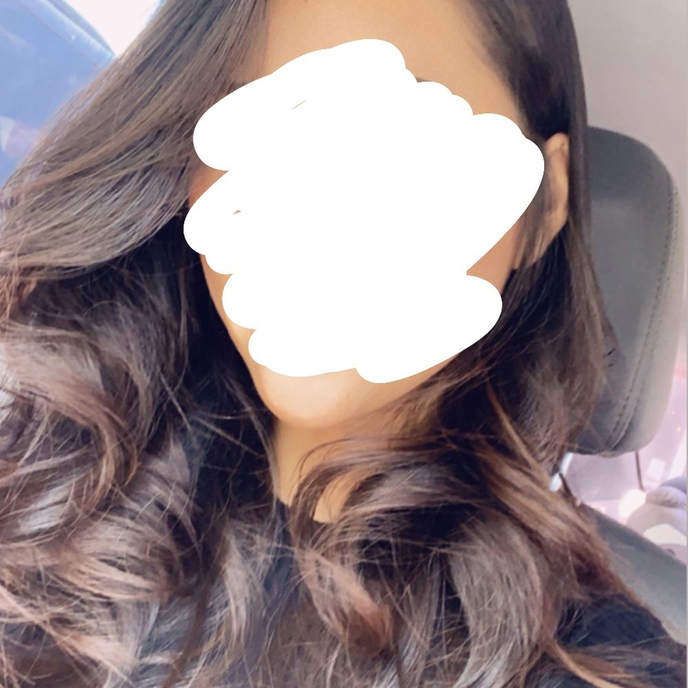 My hair was long and draggy before but after this cut there's some added volume and style!