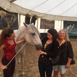 Cavalia Odysseo - I was a little shy around the horse, but he was just trying to sniff at me and say hello