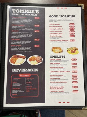 Menu photo 6 Tommie's Castaic Cafe Castaic, CA