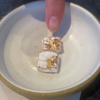Barbara - Final post-dinner taste treat.  Fingernail size. - Canadian (New) Near Me - Vancouver, British Columbia