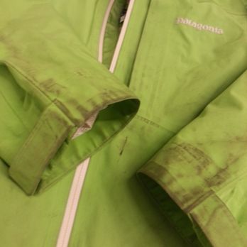 Technical Equipment Cleaners - Patagonia Hardshell Jackets are bulletproof until they get this dirty.  Stains soak up melting snow and precipitation...Keep It Clean! - Outdoor Gear Near Me - Truckee, California