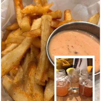 Ben's Crab - Started with drinks and Yelp check in complimentary Cajun Fries 3-30-2019 - Seafood Near Me - Oceanside, New York Ben's Crab - Started with drinks and Yelp check in complimentary Cajun Fries 3-30-2019 - Seafood Near Me - Oceanside, New York
