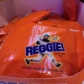Candified - Curtiss Candy Co., also known for the Baby Ruth bar, created the Reggie! bar, which features chocolate, peanuts and a caramel center. - Candy Stores Near Me - Long Beach, California