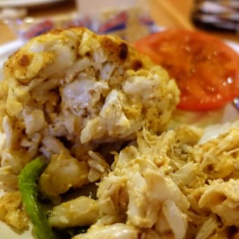 Koco's Pub - Lump Crab Cake w/ default sides (lettuce, tomato, pickle) - Pubs Near Me - Baltimore, Maryland Koco's Pub - Lump Crab Cake w/ default sides (lettuce, tomato, pickle) - Pubs Near Me - Baltimore, Maryland