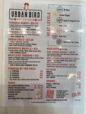 Menu photo 7 Urban Bird Hot Chicken Richmond, TX Menu photo 7 Urban Bird Hot Chicken Richmond, TX