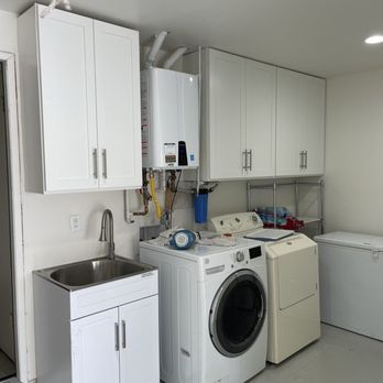 Ballart's General Construction - New laundry area with cabinets, updated plumbing and updated electrical - General Contractors Near Me