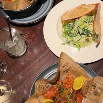 Gerrard Street Kitchen - Wings, Cesar salad, and French fries - Cocktail Bars Near Me - Washington, DC, District of Columbia