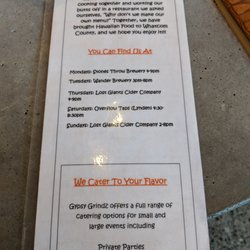 Gyspy Grindz - Story and schedule