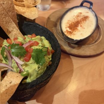 Tacos del Cartel - West Palm Beach - Guacamole and queso dip - Mexican Near Me - West Palm Beach, Florida