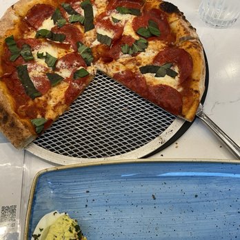 Cork & Pig Tavern - Sorry ate most days of the Deviled Eggs w/ Bacon and Pepperoni pizza - New American Near Me - Irving, Texas