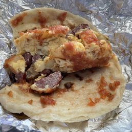 Sausage, egg & potato taco Sausage, egg & potato taco