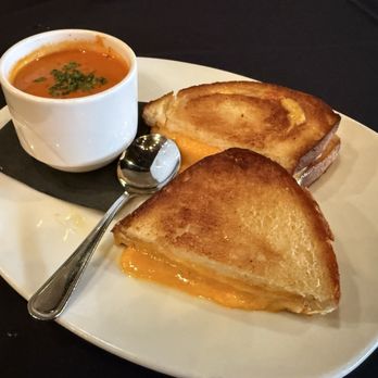 Bistro 7 - Tomato Brie Soup & Grilled Cheese Sandwich on Sourdough - New American Near Me - Reno, Nevada