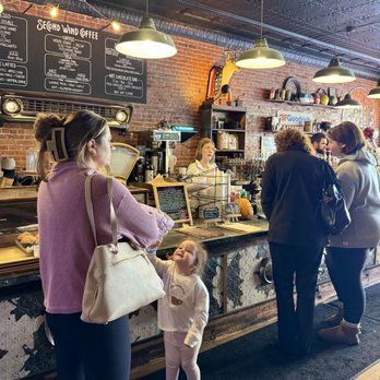 Second Wind Coffee - Waiting to place our order. - Coffee & Tea Near Me - Johnstown, New York