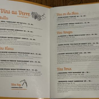 L'Oursin - Wine by the glass menu - IG @bougiefoodieboi - French Near Me - Seattle, Washington