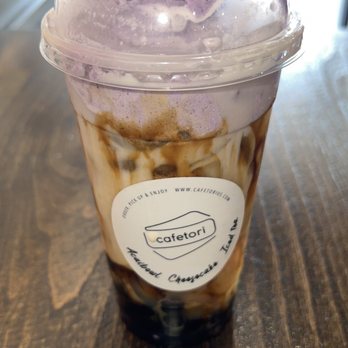 Cafe Tori - Taro Dalgona - Desserts Near Me - Bakersfield, California