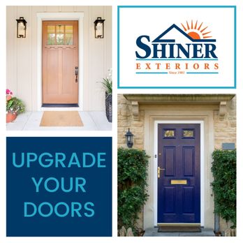 Shiner Exteriors - Upgrading your home doors is a great way to increase security, energy efficiency, and aesthetic appeal. - Roofing Near Me - Sterling, Virginia Shiner Exteriors - Upgrading your home doors is a great way to increase security, energy efficiency, and aesthetic appeal. - Roofing Near Me - Sterling, Virginia