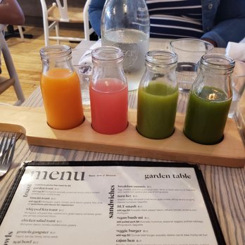 The Garden Table - Juice Flight - Breakfast & Brunch Near Me - Indianapolis, Indiana