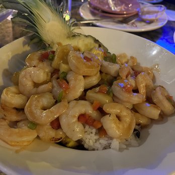 Bahama Breeze - Jerk Shrimp Pineapple Bowl - Seafood Near Me - Altamonte Springs, Florida Bahama Breeze - Jerk Shrimp Pineapple Bowl - Seafood Near Me - Altamonte Springs, Florida