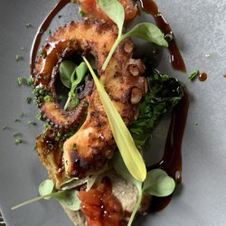 Alchemist - Pulpo, Romanasalat, Tomatensalsa